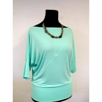 Bluzka Emma z dekoltem łódka i rękawem kimono